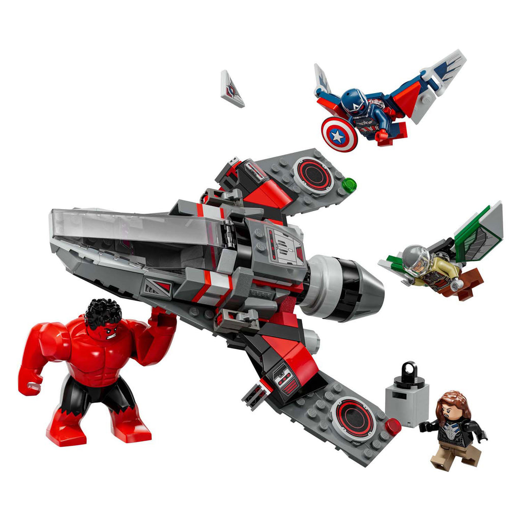 Lego marvel - captain america vs. rode hulk duel constructiespeelgoed (76292)