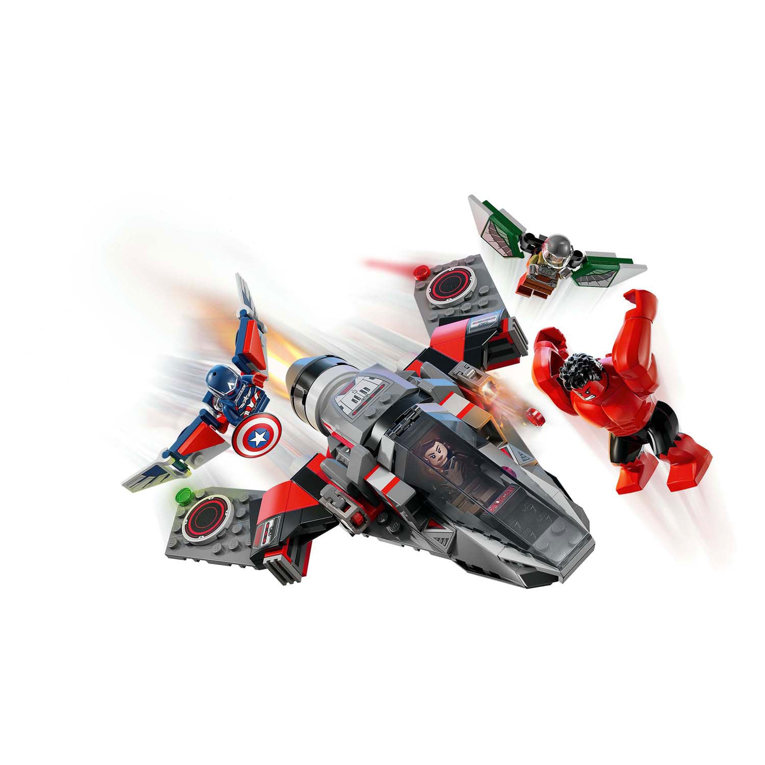 Lego marvel - captain america vs. rode hulk duel constructiespeelgoed (76292)