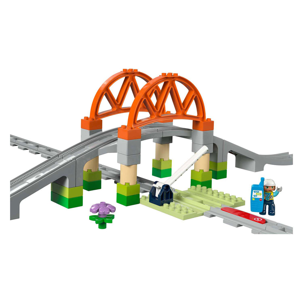 LEGO - duplo town 10426 treinbrug en rails uitbreidingsset