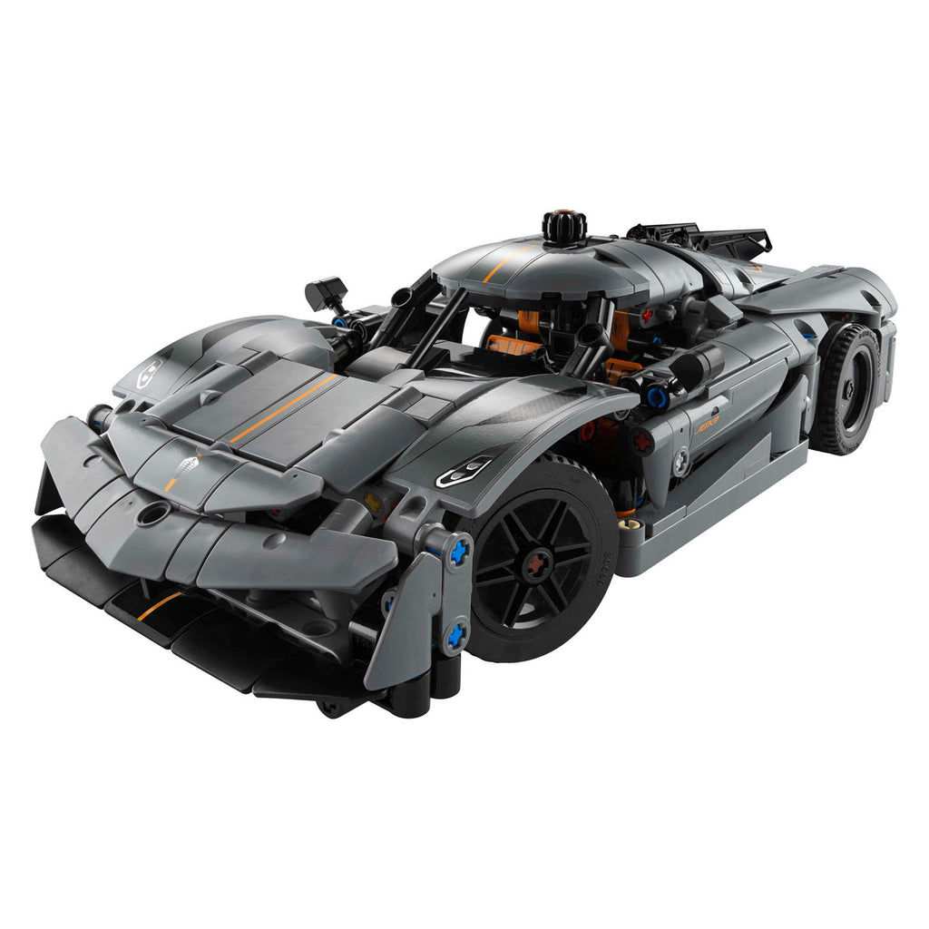 LEGO - technic 42173 koenigsegg jesko absolut grijze hypercar