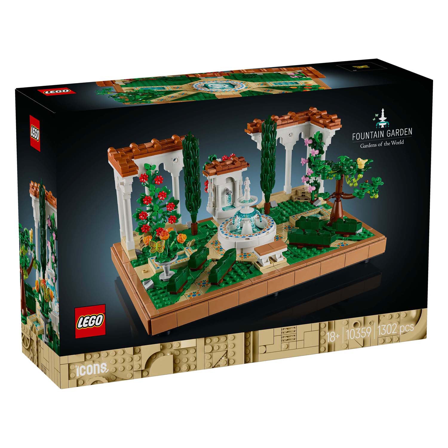 Lego icons - tuin met fontein constructiespeelgoed (10359)