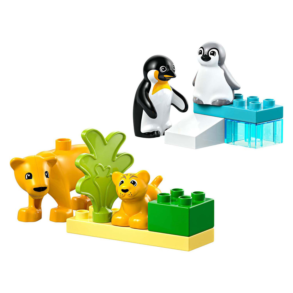 LEGO - duplo town 10442 families van wilde dieren: pinguïns en leeuwen