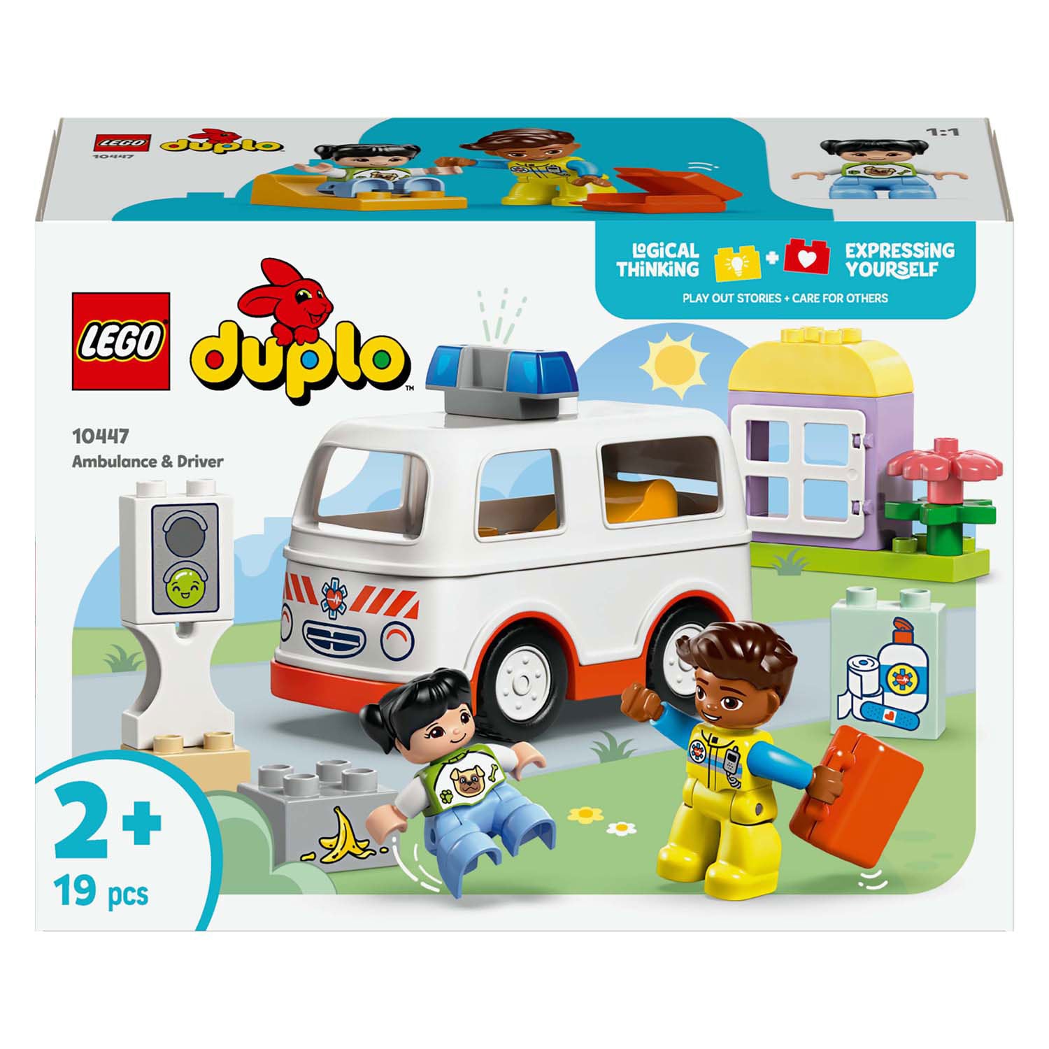 LEGO - duplo town 10447 ambulance met chauffeur