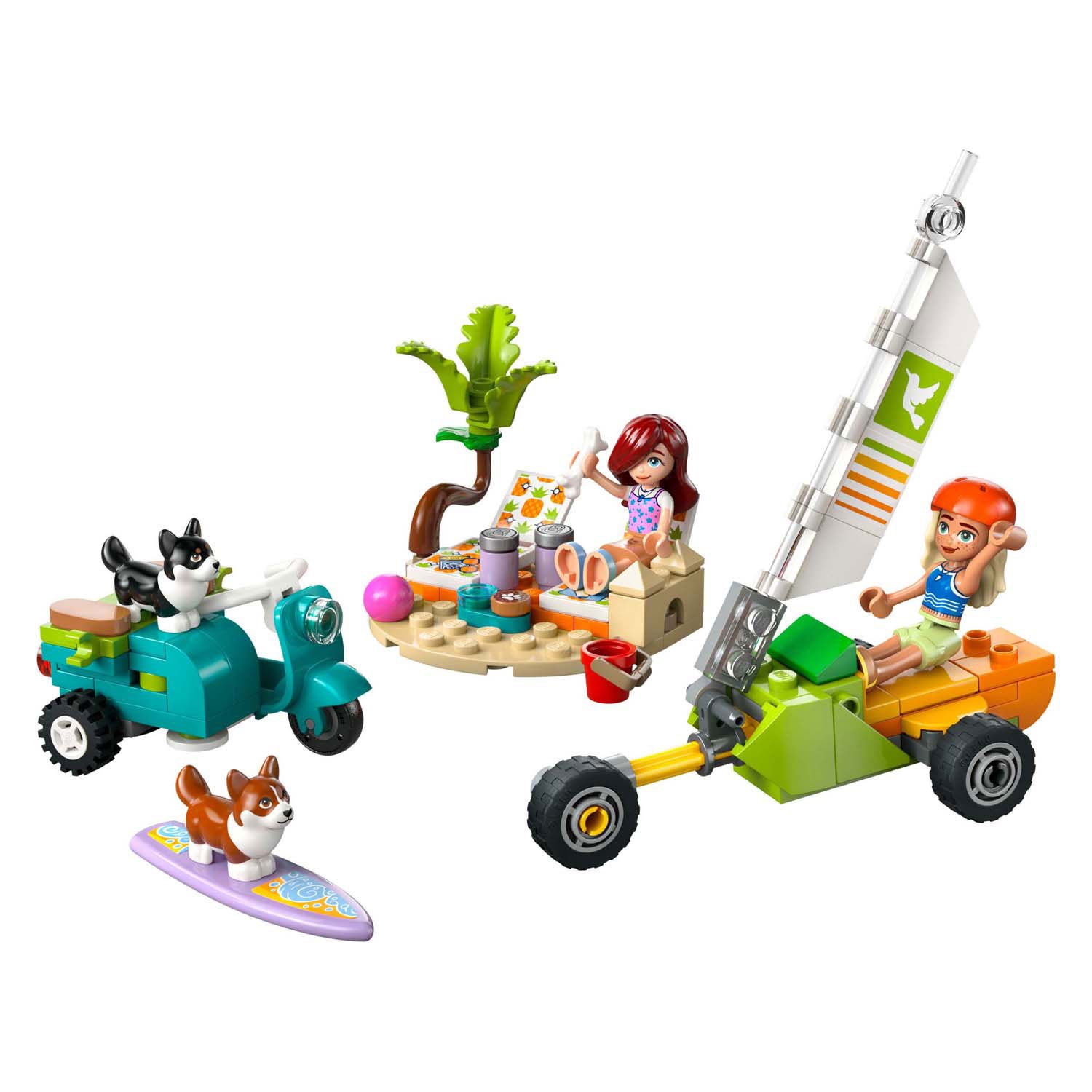 Lego friends - surf- en scooterplezier met de honden constructiespeelgoed (42641)