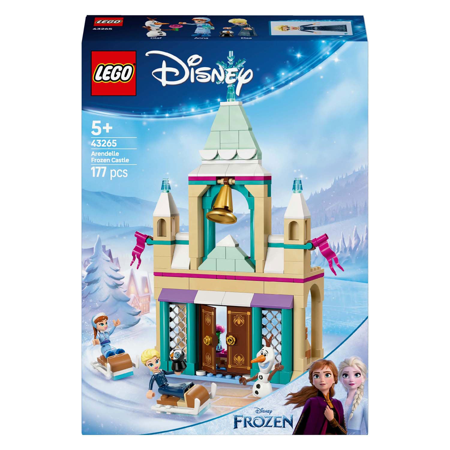 LEGO - ǀ disney frozen kasteel van arendelle bouwpakket voor kinderen met poppetje 43265