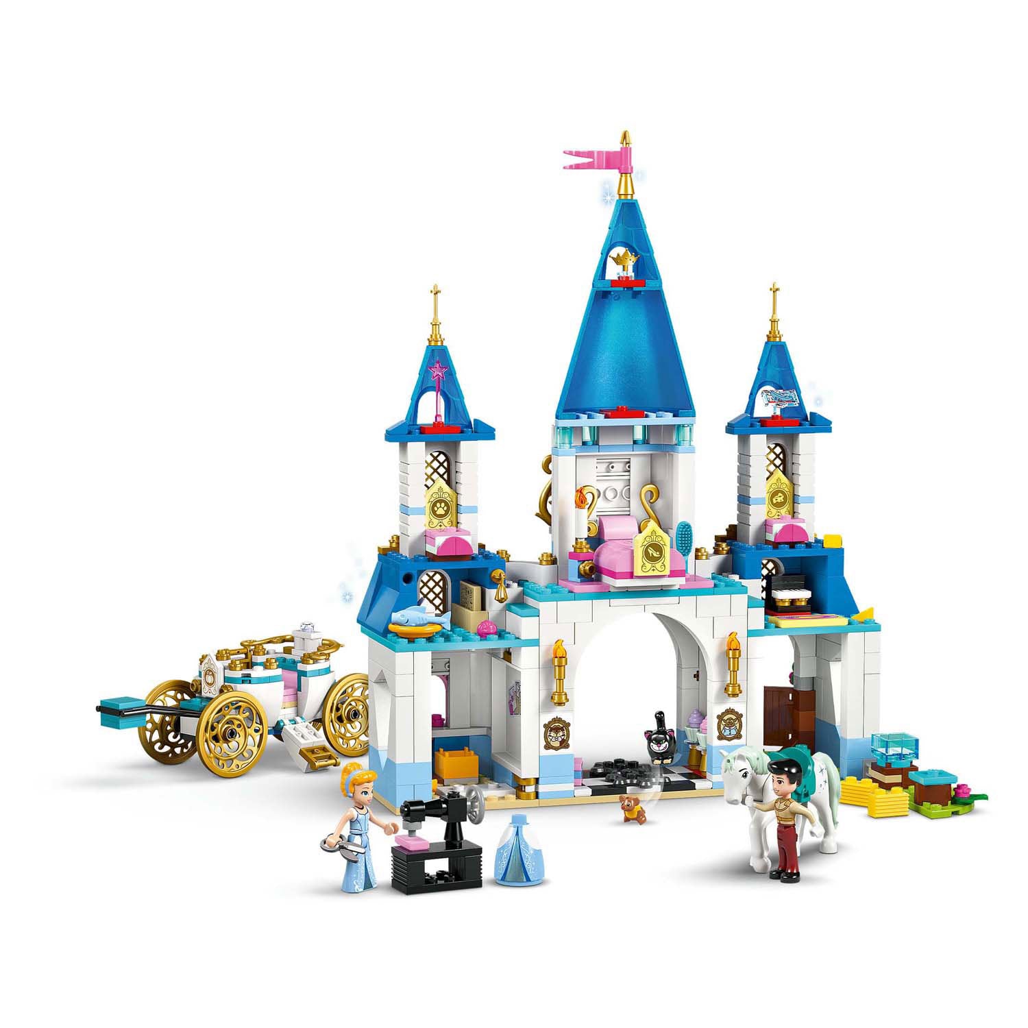 Lego 43275 disney princess assepoesters kasteel en paardenkoets