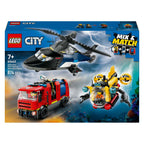 LEGO - city 60462 helikopter brandweerauto en onderzeeer remix