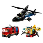 LEGO - city 60462 helikopter brandweerauto en onderzeeer remix
