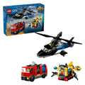 LEGO - city 60462 helikopter brandweerauto en onderzeeer remix