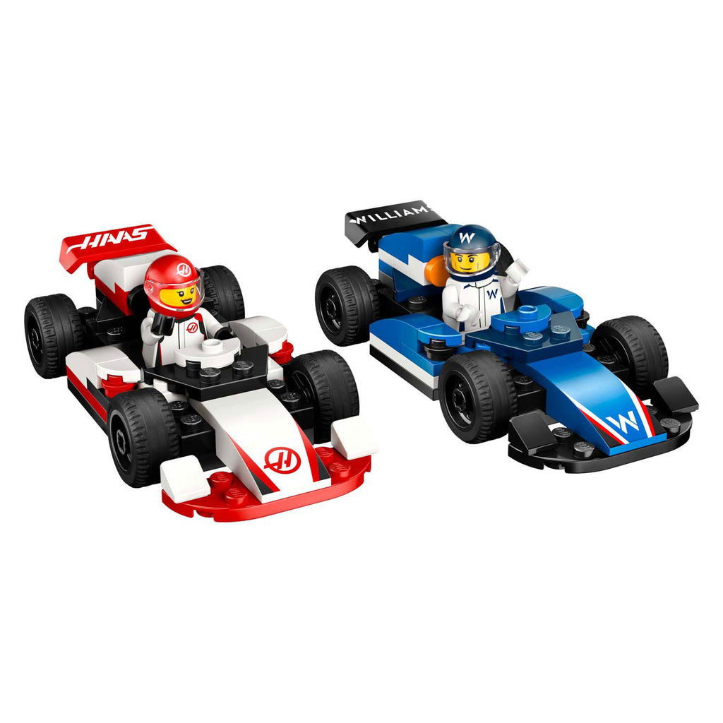 LEGO - city f1 williams racing en haas f1 racewagens - 60464