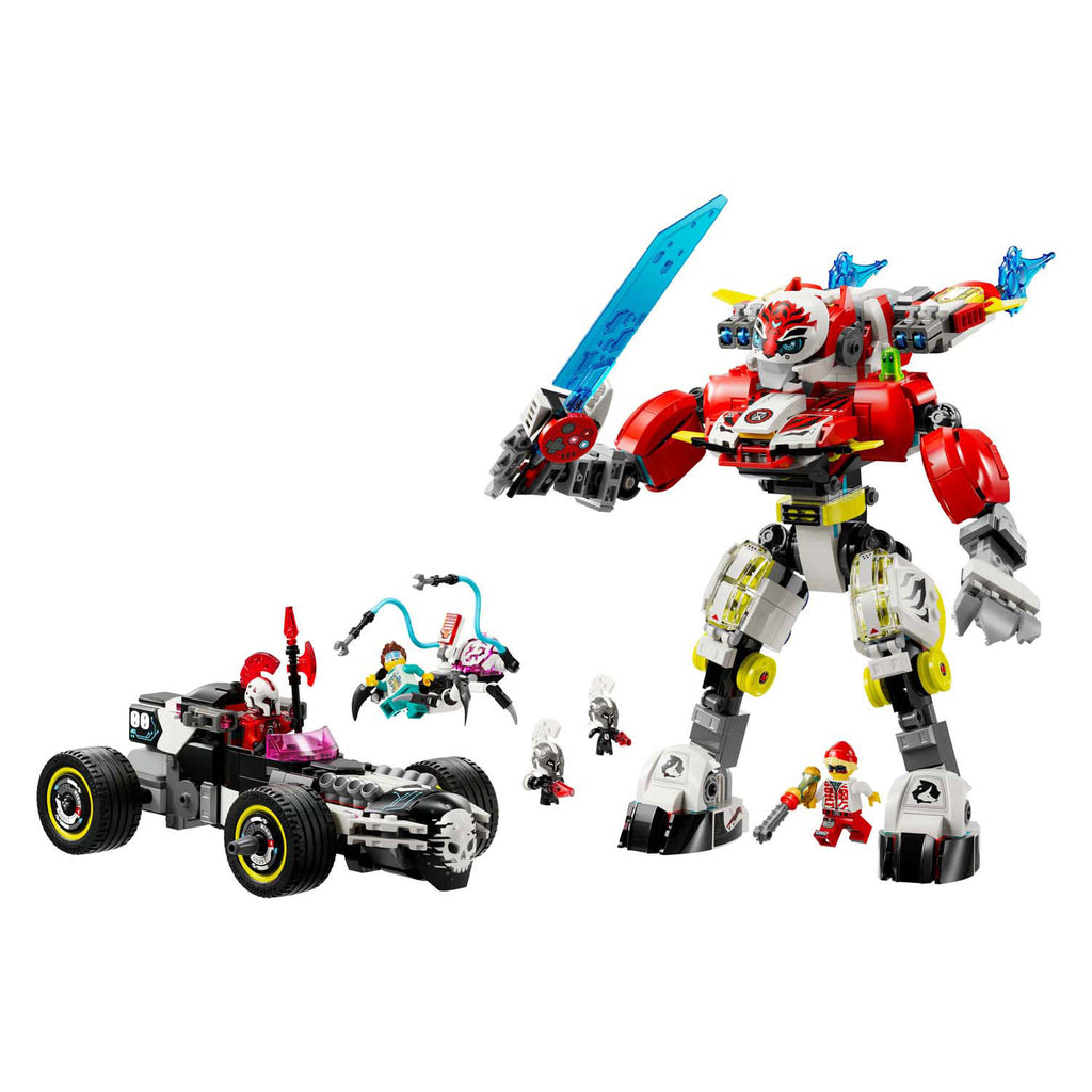 LEGO - dreamzzz 71497 coopers tijgermecha en zero's hot rod auto