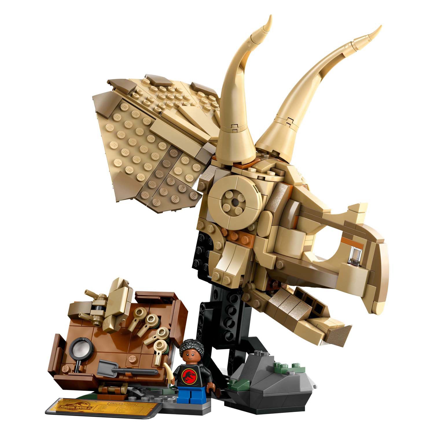 LEGO - jurassic world dinosaurusfossielen: triceratops schedel - 76969