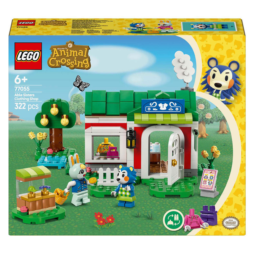 Lego animal crossing kleermakerij van de zusjes able