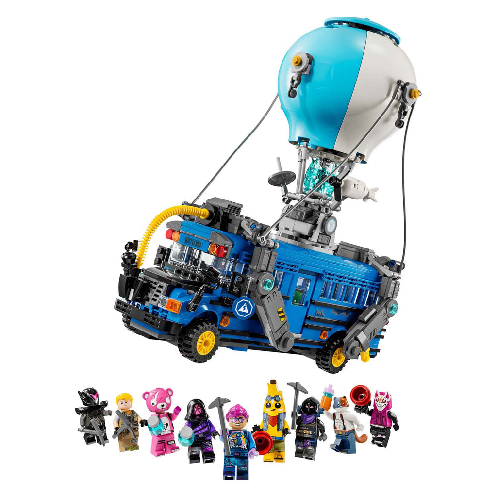 LEGO - fortnite battle bus uit de videogame - 77073