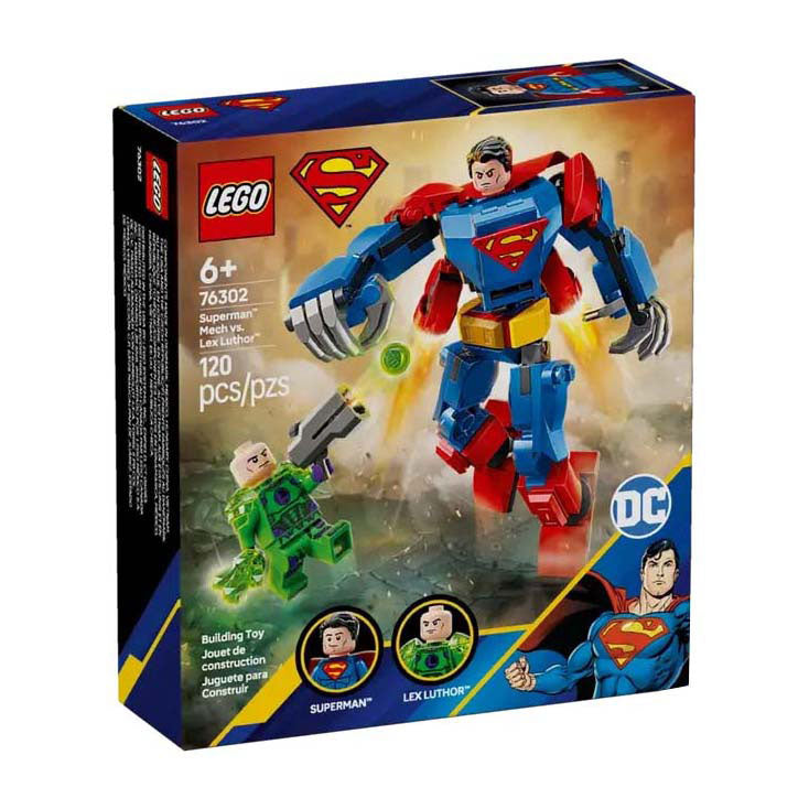 Lego 76302 super heroes dc superman mecha vs. lex luthor | 2 stuks