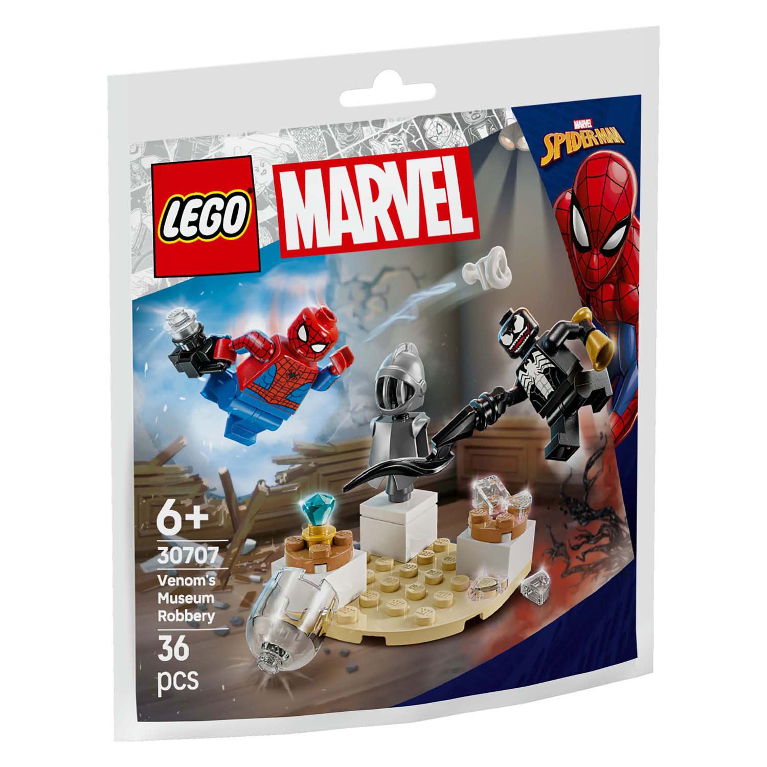 Lego marvel - venoms museuminbraak constructiespeelgoed (30707)