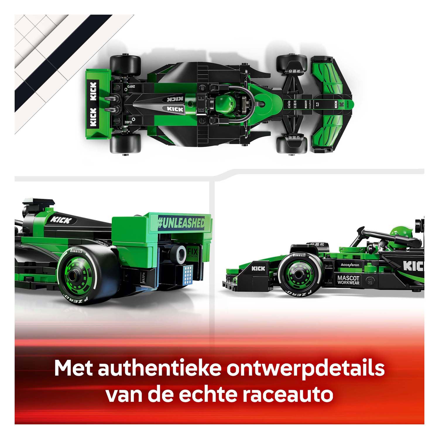 Lego 77247 speed champions kick sauber f1® team c44 racewagen