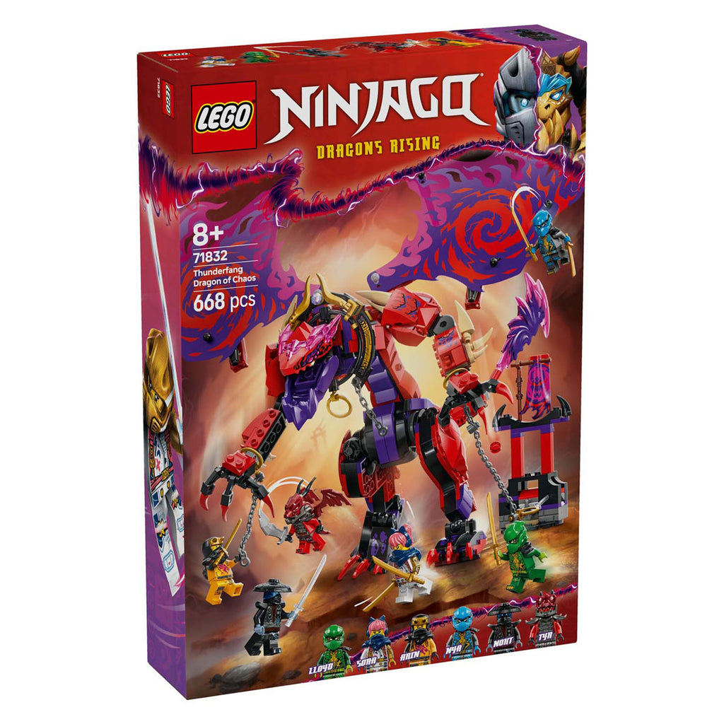 Lego ninjago - bliksemtand draak van chaos constructiespeelgoed (71832)