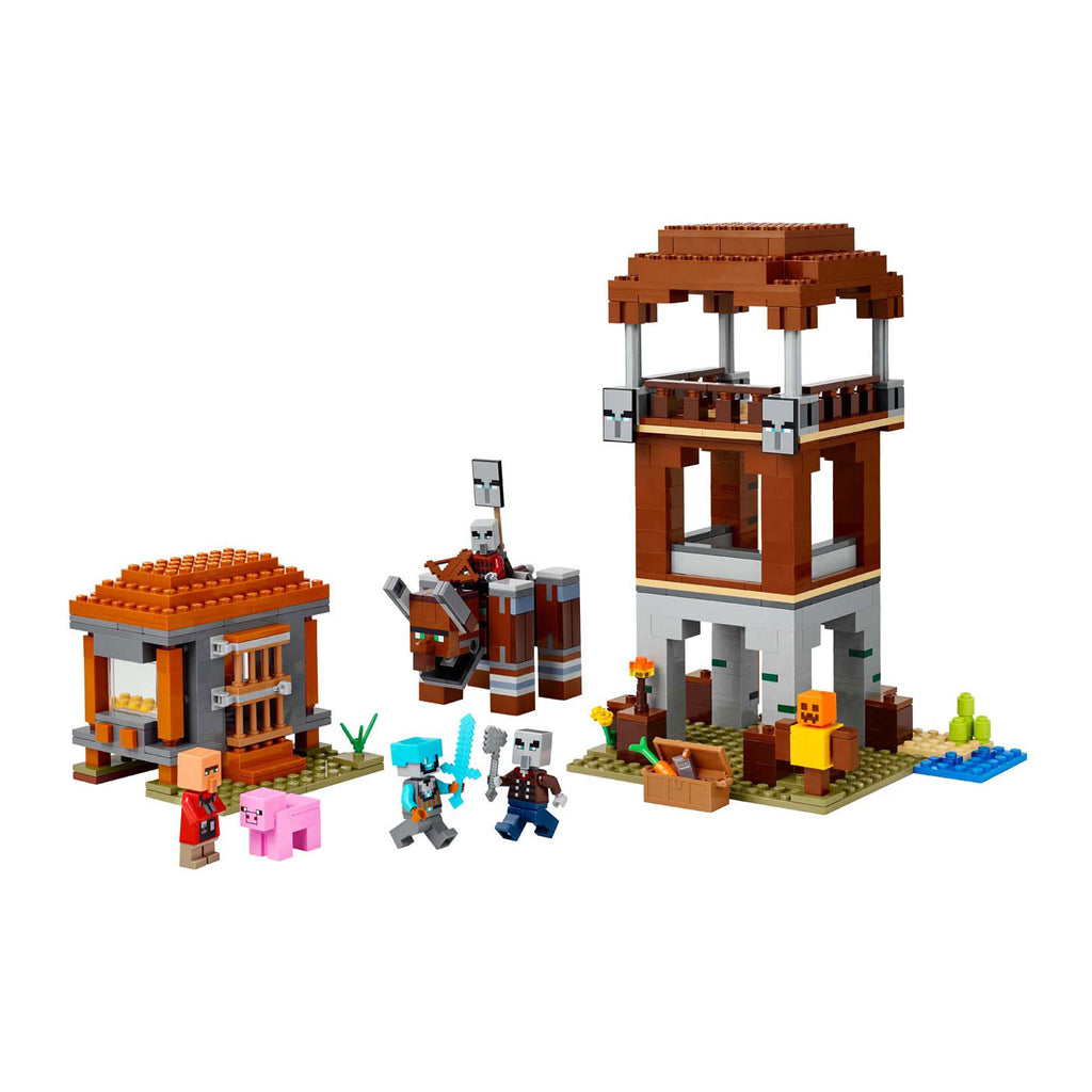 LEGO - minecraft de plunderaar buitenpost en verwoester bouwpakket - 21278