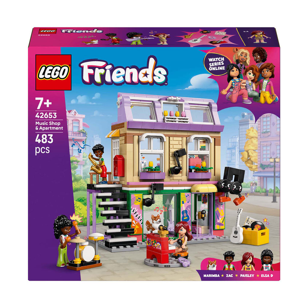Lego friends muziekwinkel en appartement