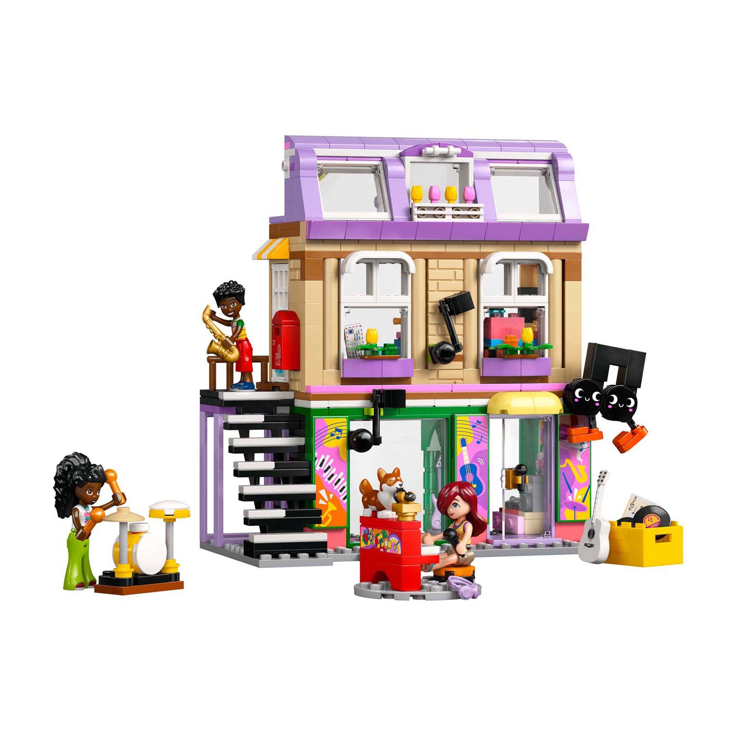 LEGO - friends muziekwinkel en appartement bouwpakket voor kinderen - 42653
