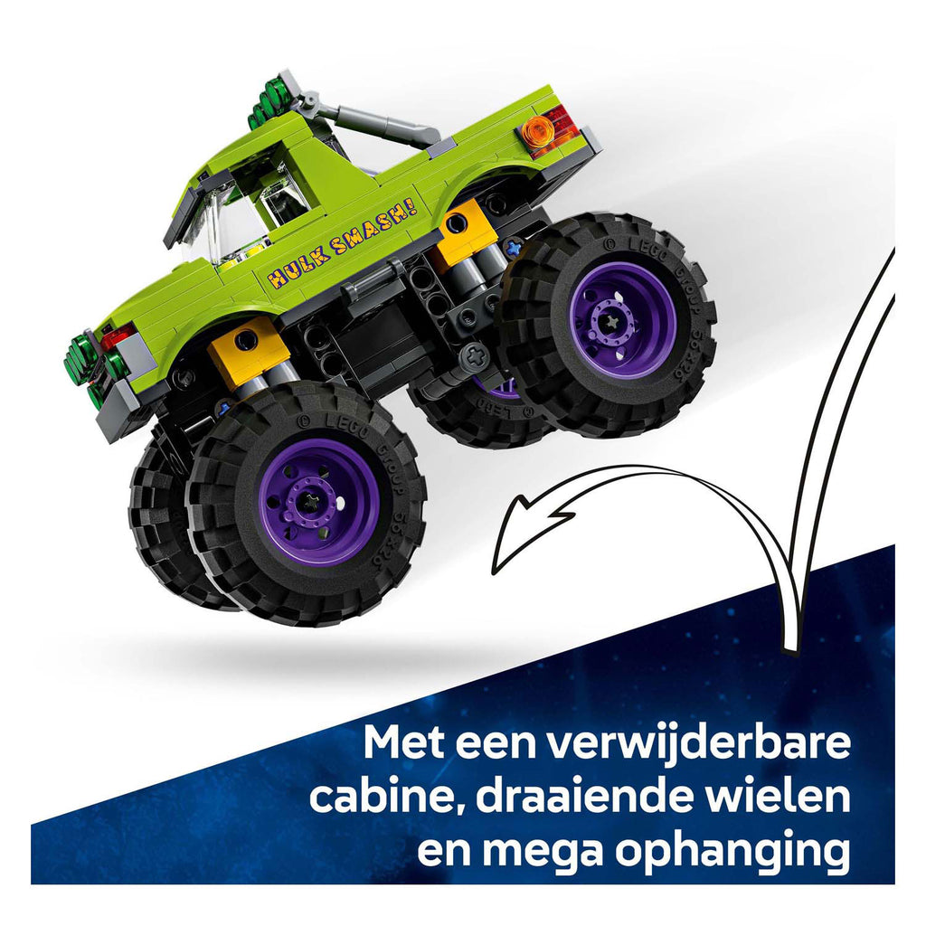 LEGO - marvel de hulk truck vs. thanos - superhelden speelgoed - 76312