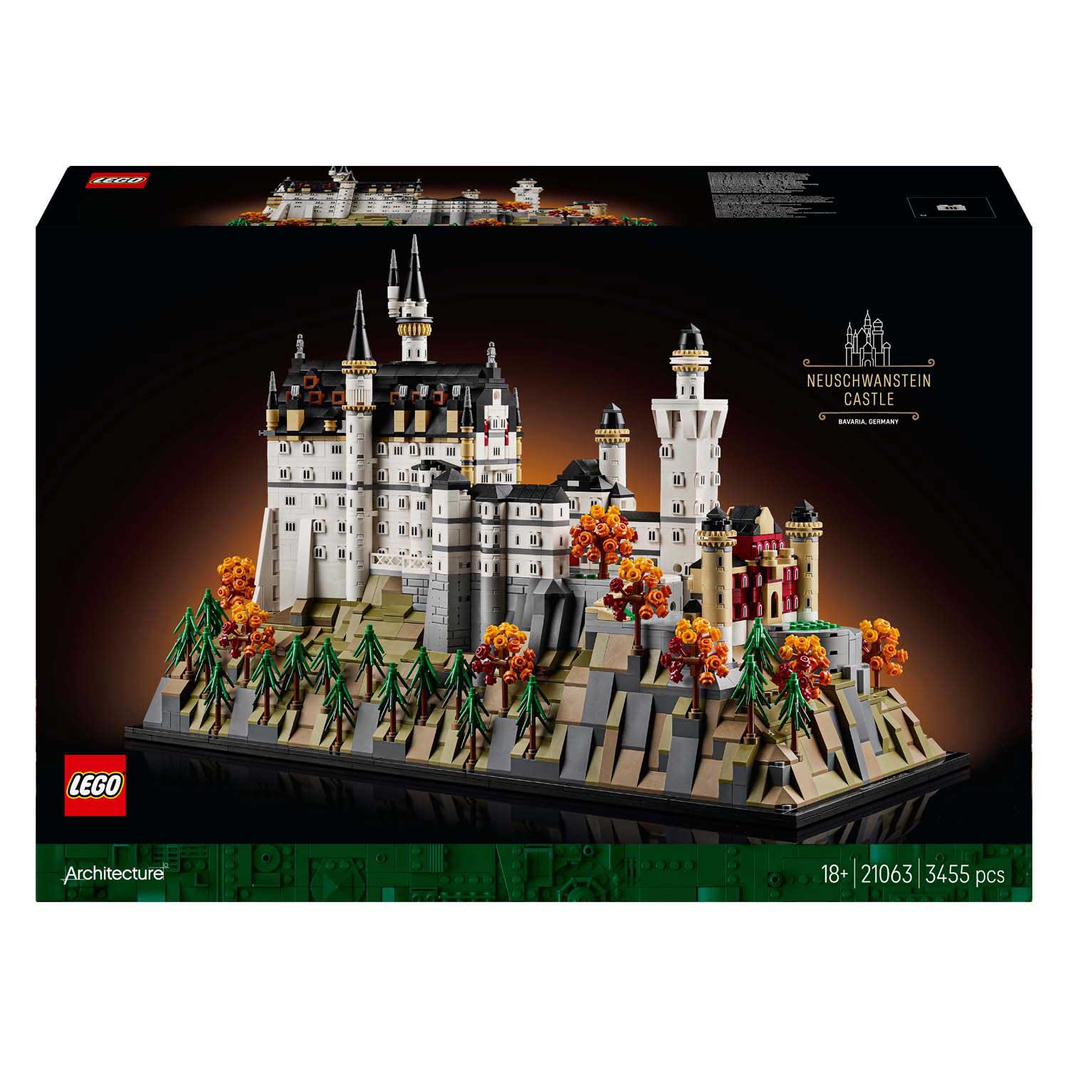 Lego architecture 21063 slot neuschwanstein verzamelset