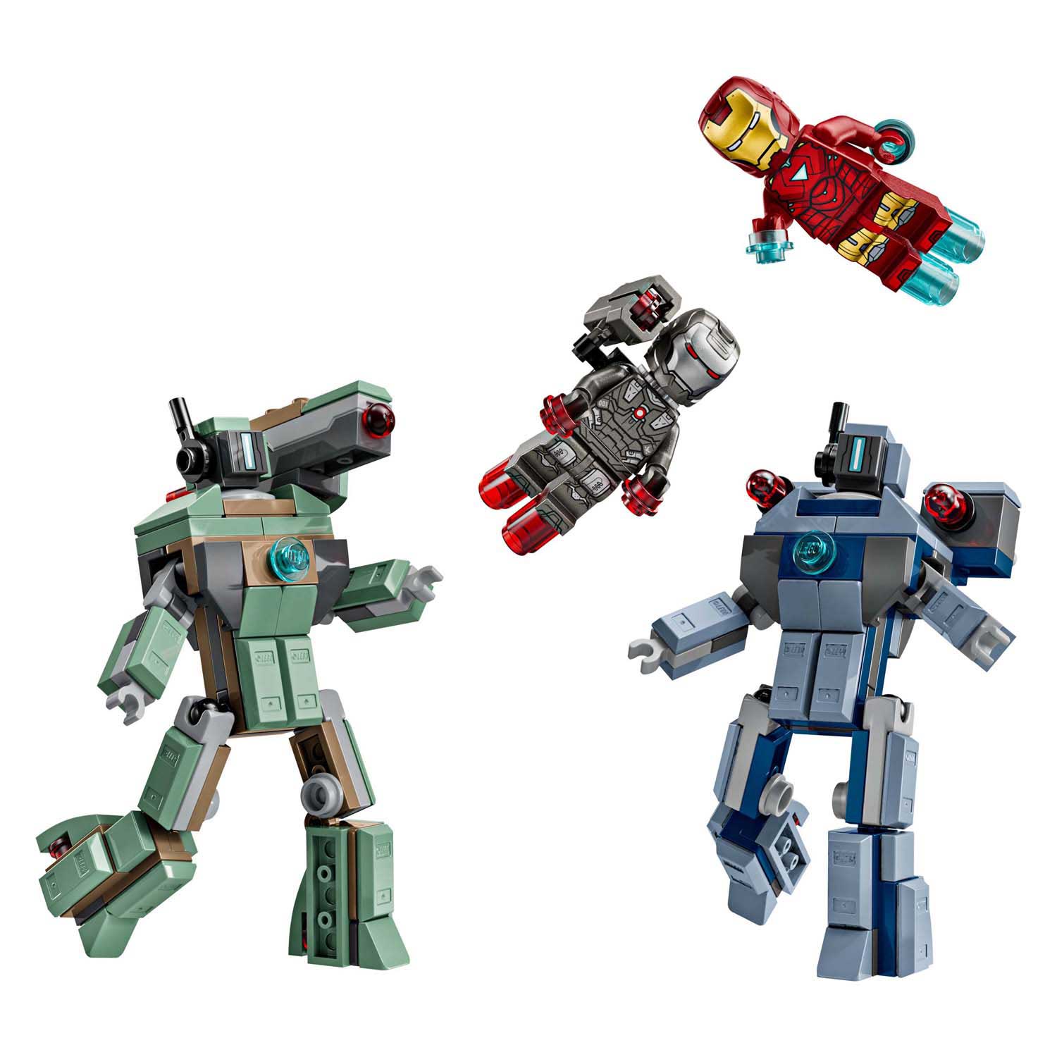 Lego super heroes marvel 76320 iron man en war machine vs hammer drones