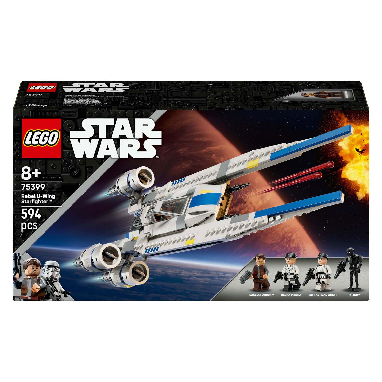 Lego star wars 75399 andor rebel u-wing starfighter ruimteschip