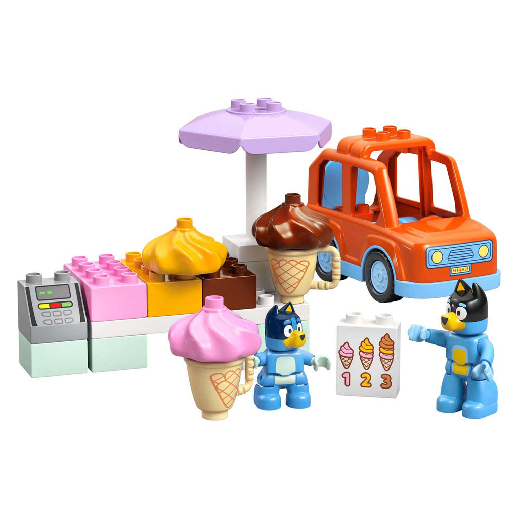 LEGO - duplo bluey: een ijsje halen met bluey speelgoed ijsjes bouwpakket voor kinderen 10458