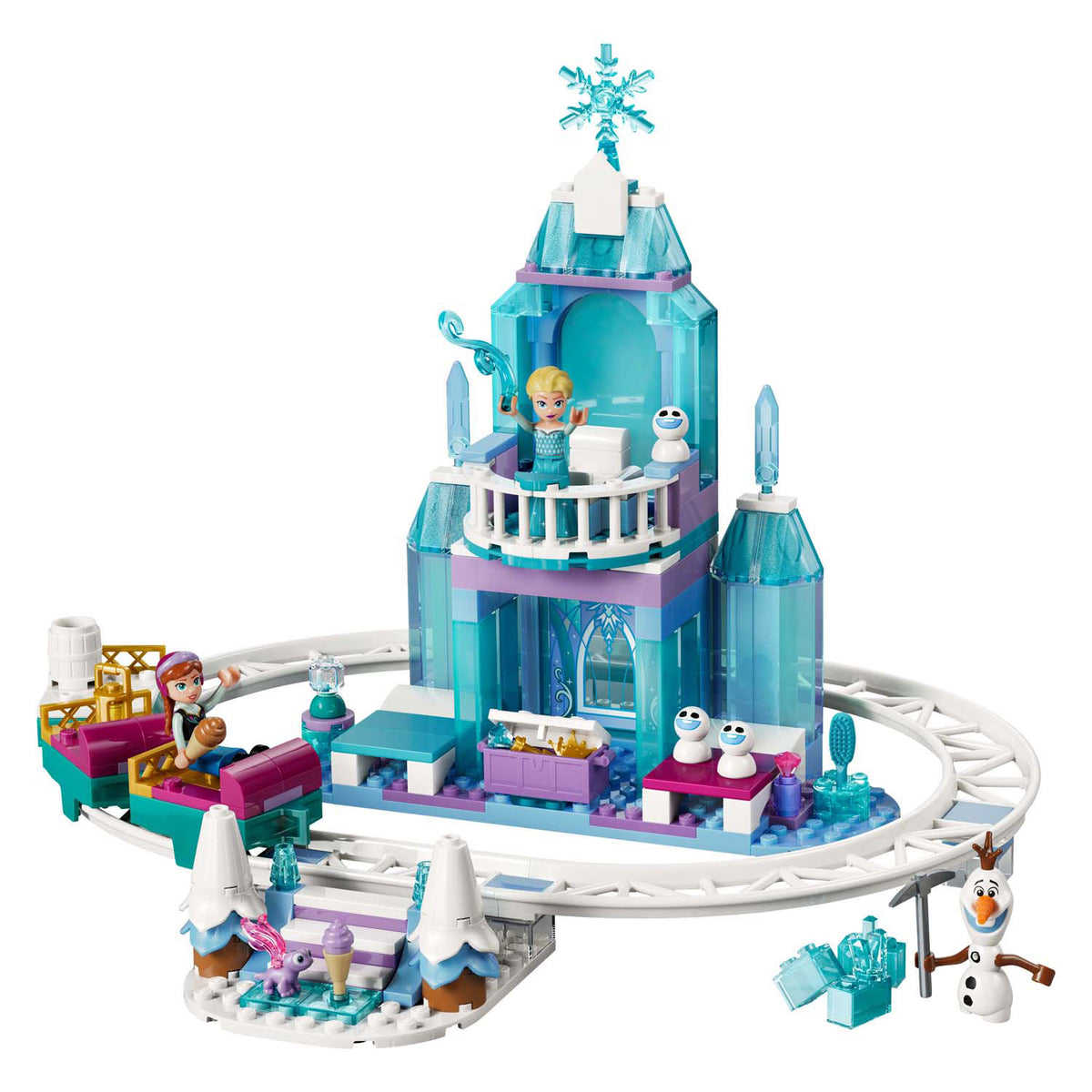 Lego disney princess 43281 elsa's ijskasteel en sneeuwrit