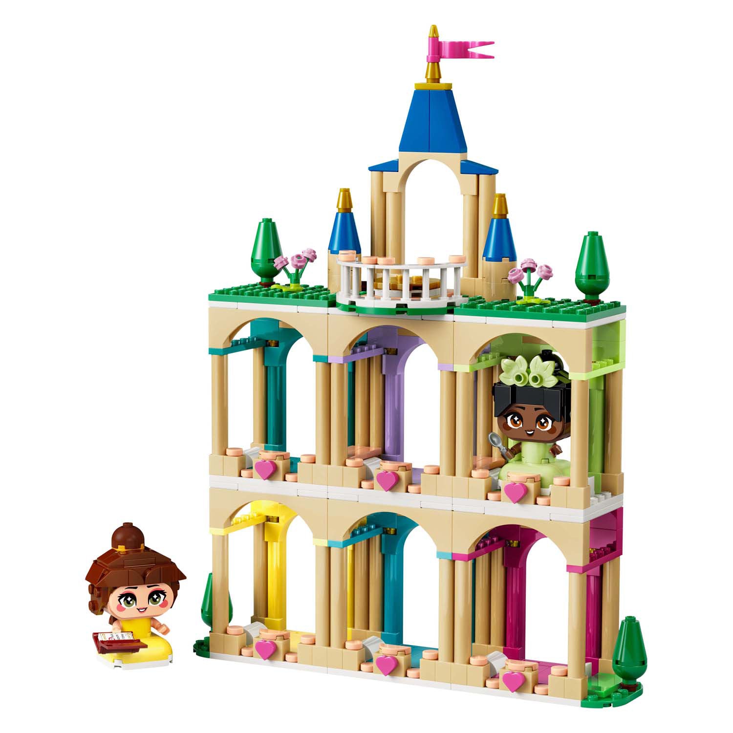 LEGO - disney princess 43291 mini belle en tiana met kasteel