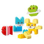 Lego duplo mijn eerste 3-in-1 creatieve huisdieren speelgoed voor kinderen met dieren figuren 10477