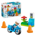 Lego duplo town blauwe politiemotor