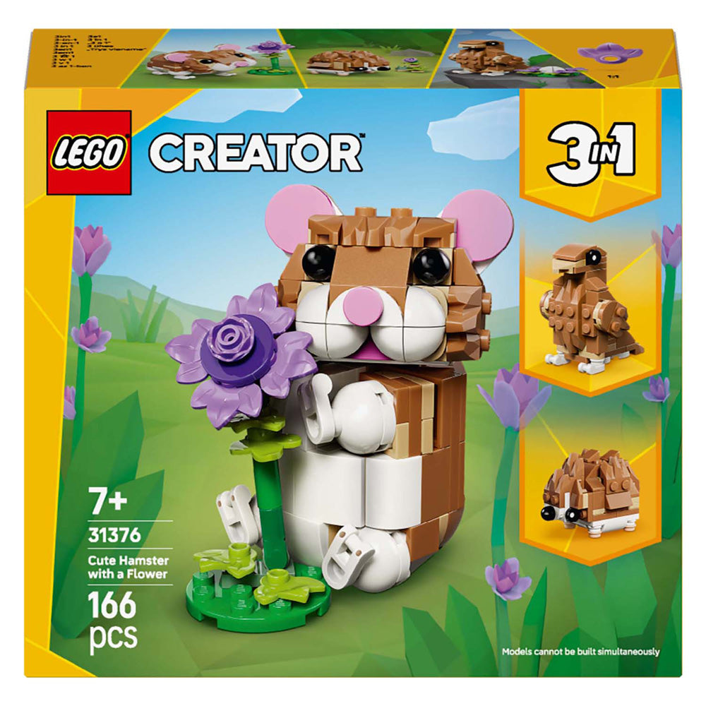 Lego creator 31376 schattige hamster met bloem
