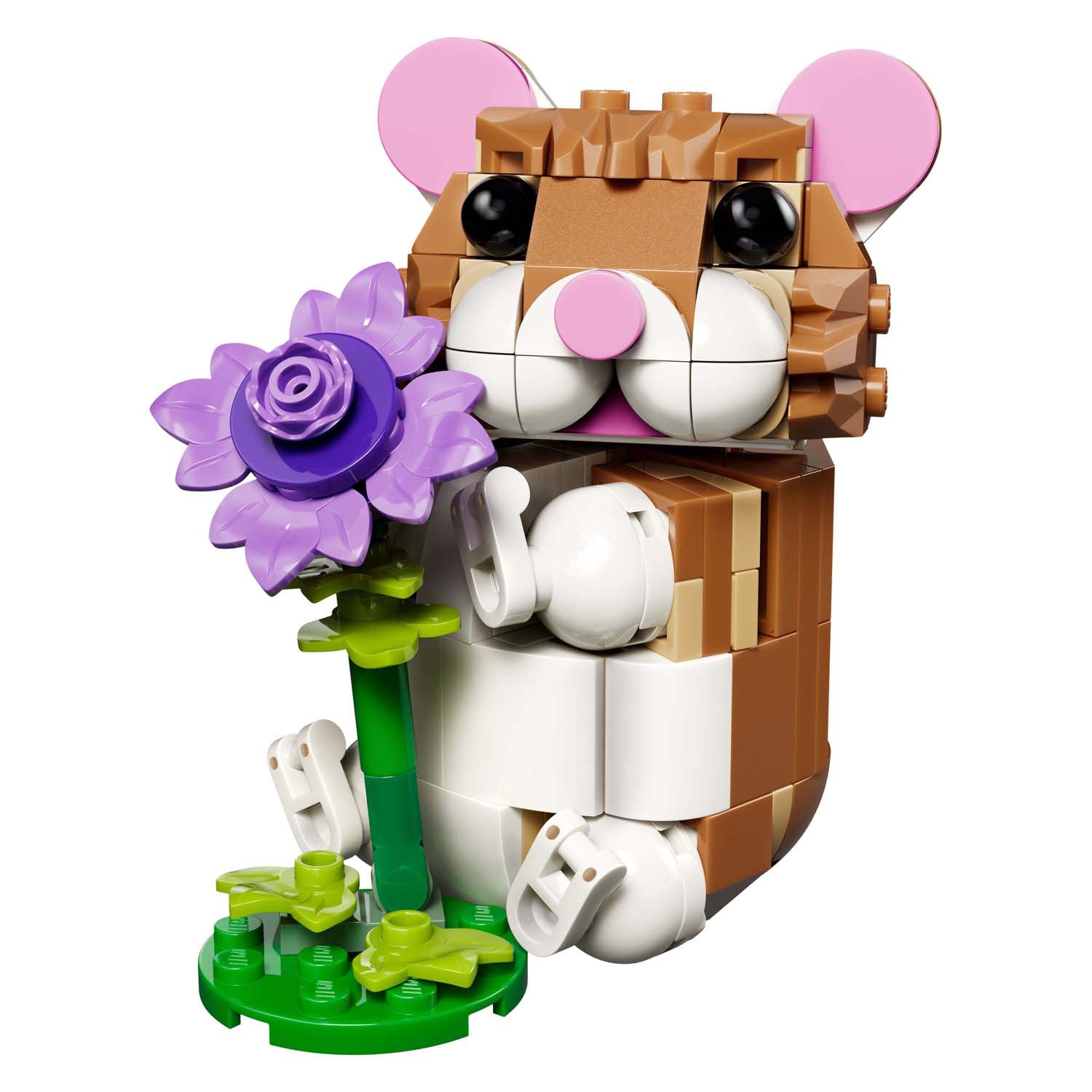 Lego creator 31376 schattige hamster met bloem