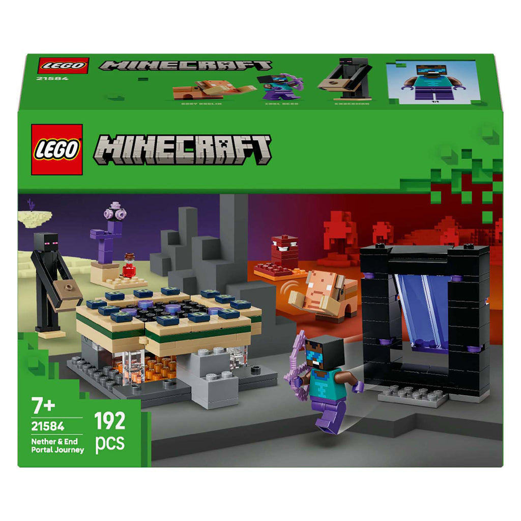 Lego minecraft - reis naar de nether en het end-portaal constructiespeelgoed (21584)