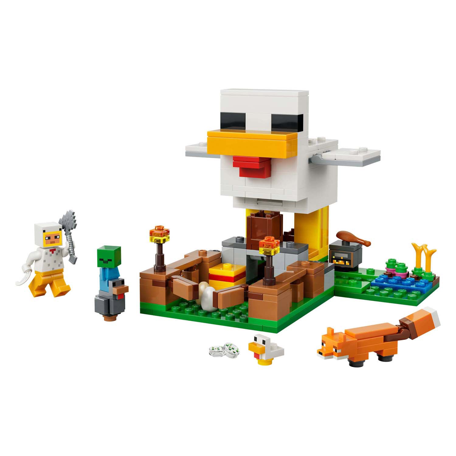 LEGO - minecraft kippenboerderij dieren speelgoed voor kinderen - 21585