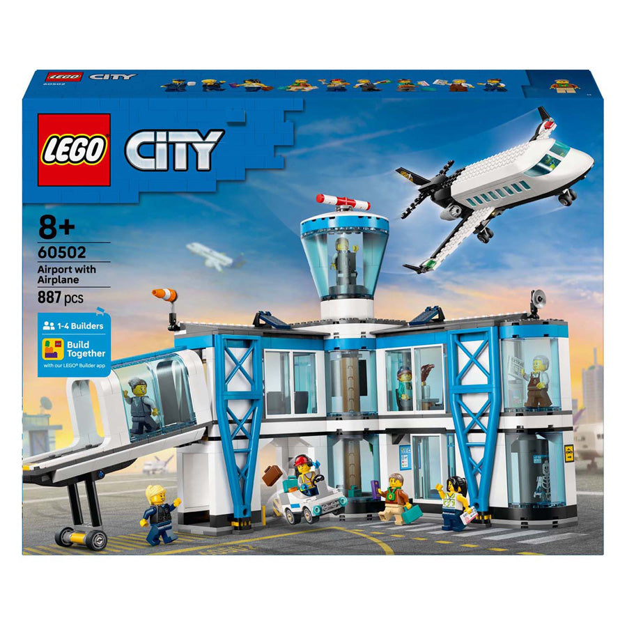 Lego city - luchthaven met vliegtuig constructiespeelgoed (60502)