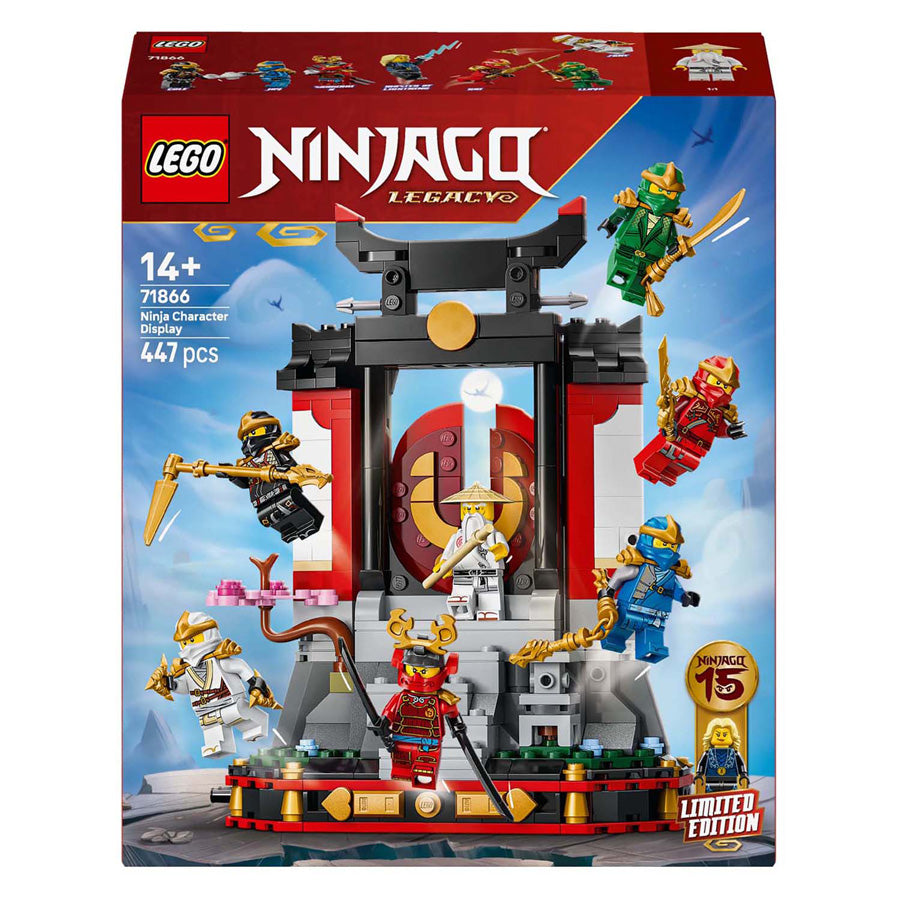 Lego ninjago 71866 15-jarig jubileum: display met ninjapersonages