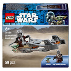 Lego star wars 75436 mandalorian en grogu's speederbike
