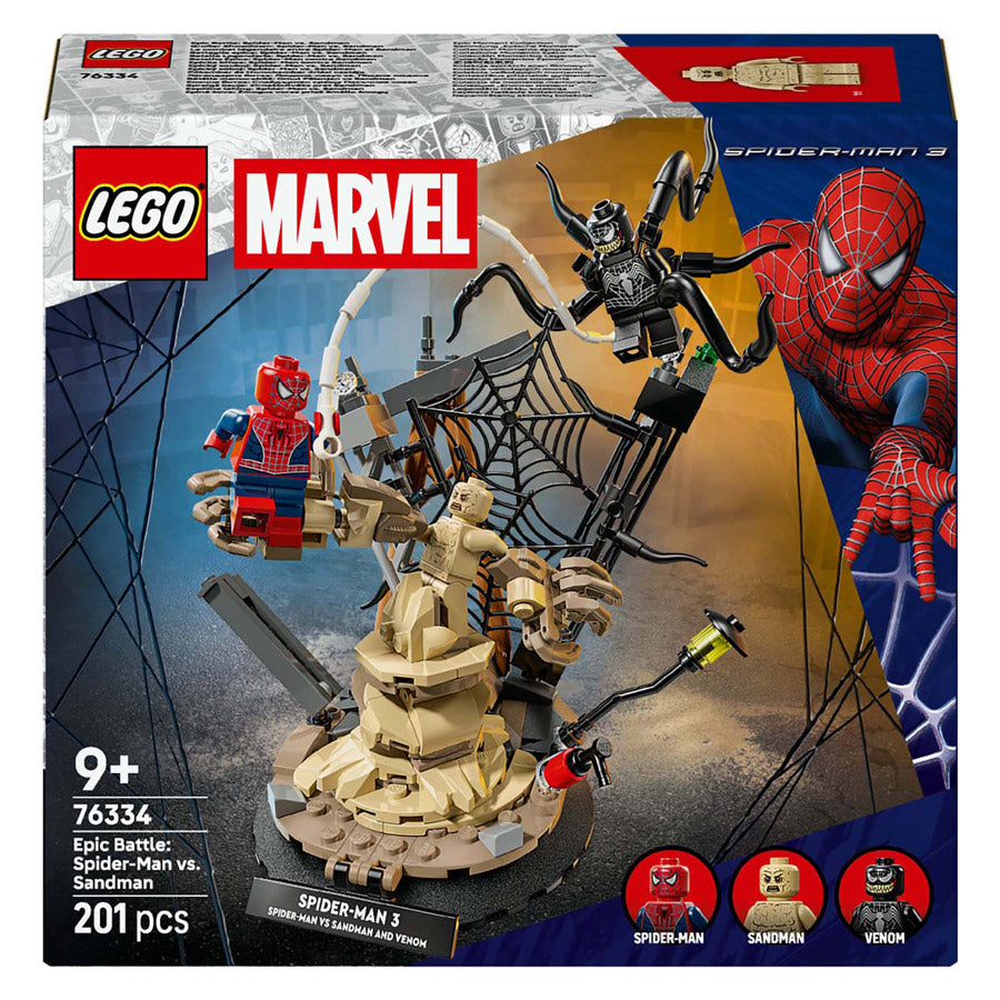 Lego marvel - ultieme strijd: spider-man vs. sandman constructiespeelgoed (76334)
