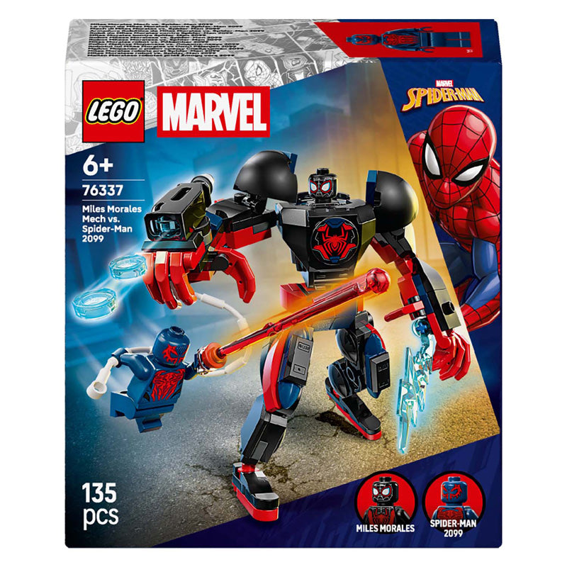 Lego marvel 76337 miles morales mecha vs. spider-man
