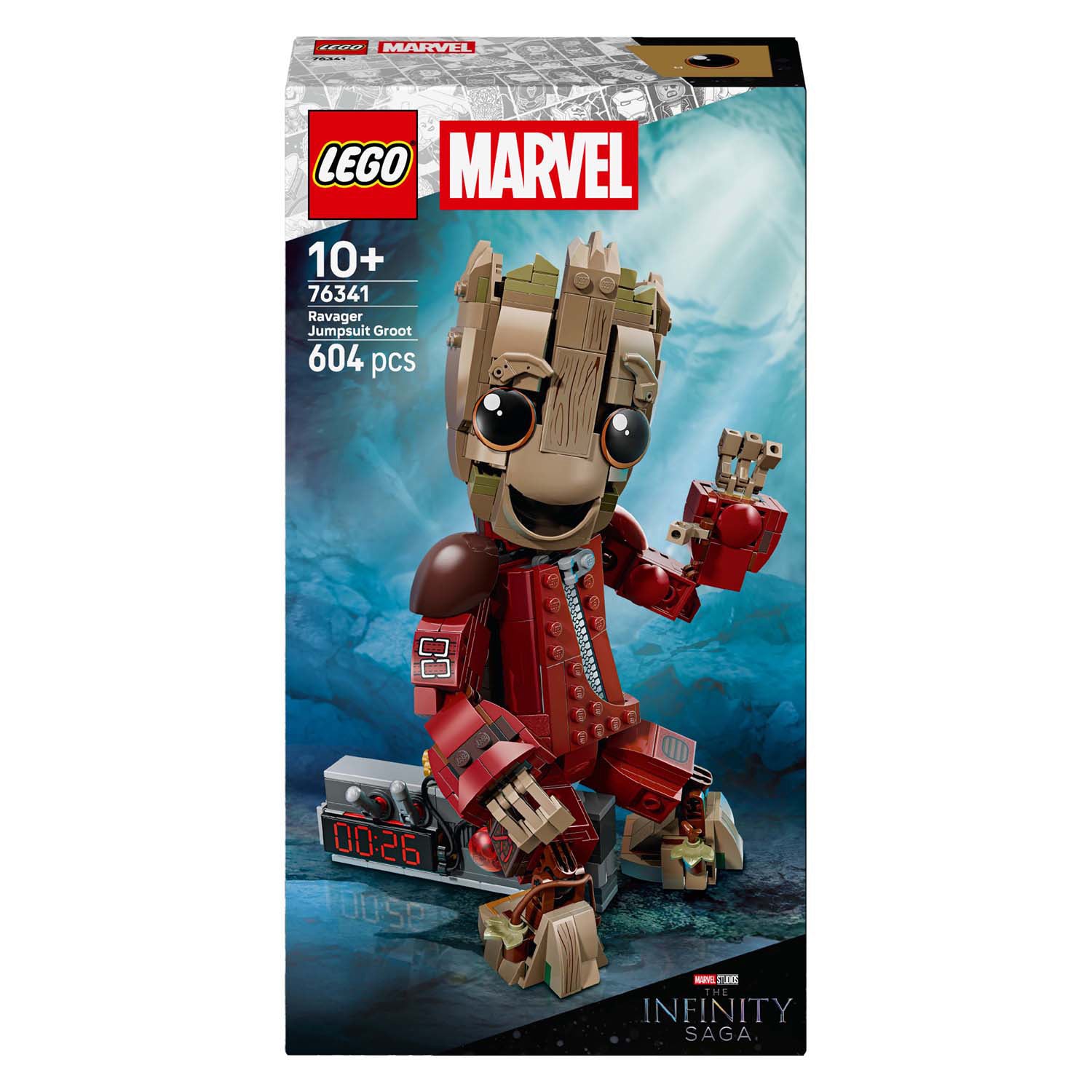 Lego marvel super heroes - groot in ravager jumpsuit constructiespeelgoed (76341)