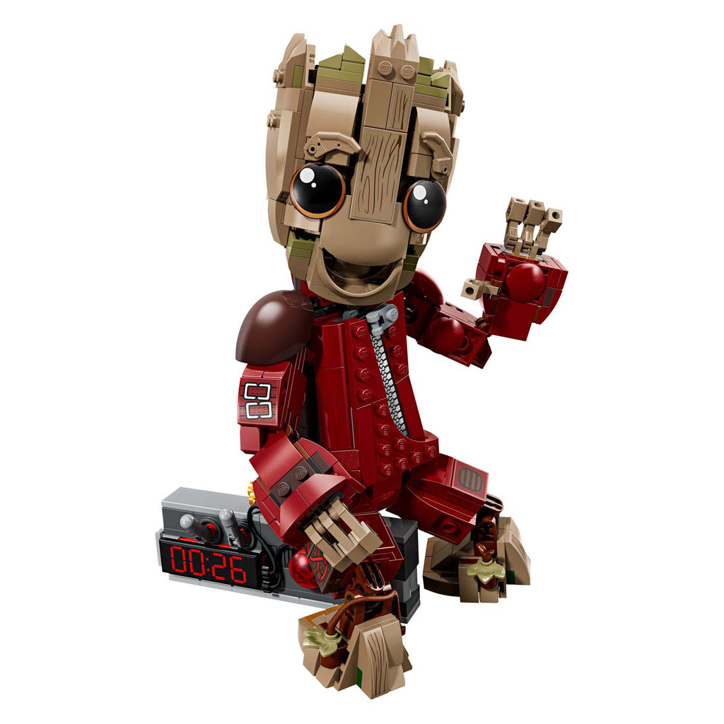 LEGO - marvel groot in ravager jumpsuit - bouwbaar superheld speelgoed voor kinderen - 76341