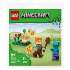 LEGO - minecraft 30732 alex en de strijd bij het kampvuur