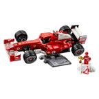 Lego icons ferrari f2004 en michael schumacher model auto bouwpakket voor volwassenen en decoratie 11375