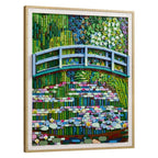 LEGO - art 31220 brug over een vijver met waterlelies