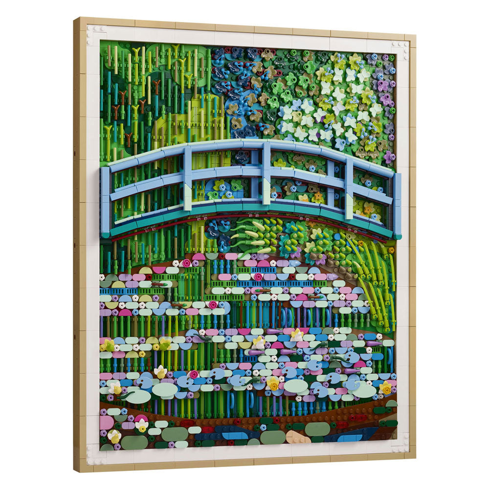 LEGO - art 31220 brug over een vijver met waterlelies
