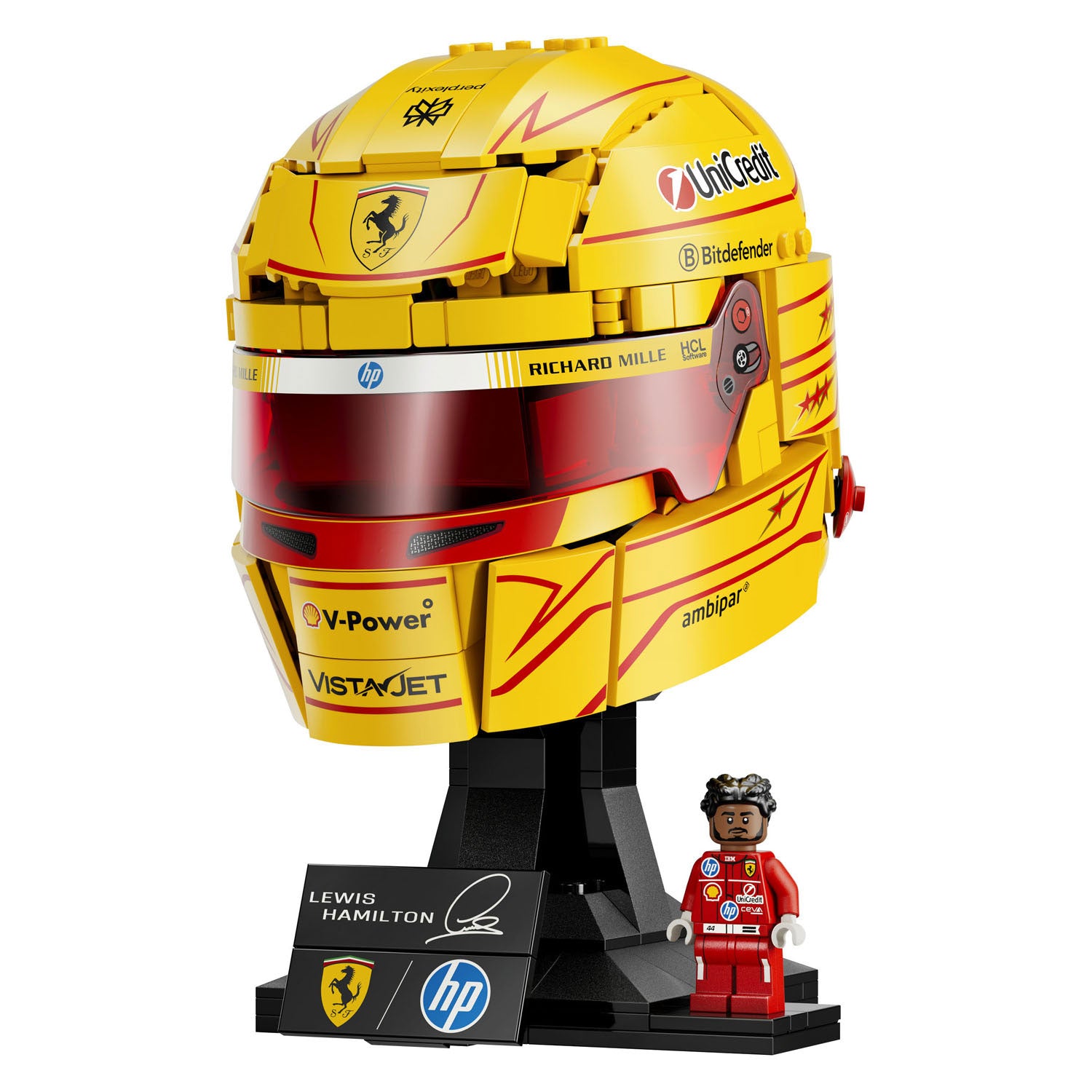 Lego special edition 43022 scuderia ferrari hp helm van lewis hamilton